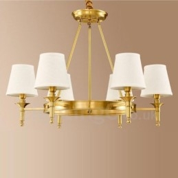 Lampadario rustico Lodge in metallo con LED integrato a 6 luci 86 x 56 cm