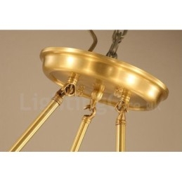 Lampadario rustico Lodge in metallo con LED integrato a 6 luci 86 x 56 cm