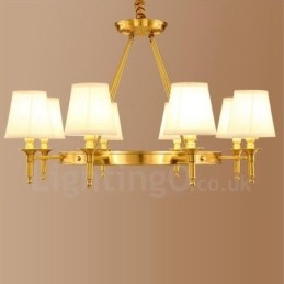 Lampadario rustico Lodge in metallo con LED integrato e 8 luci 85 x 56 cm