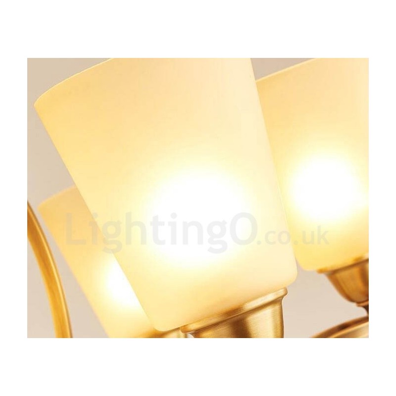 Lampadario rustico Lodge in metallo con LED integrato 5 luci 70 x 52 cm