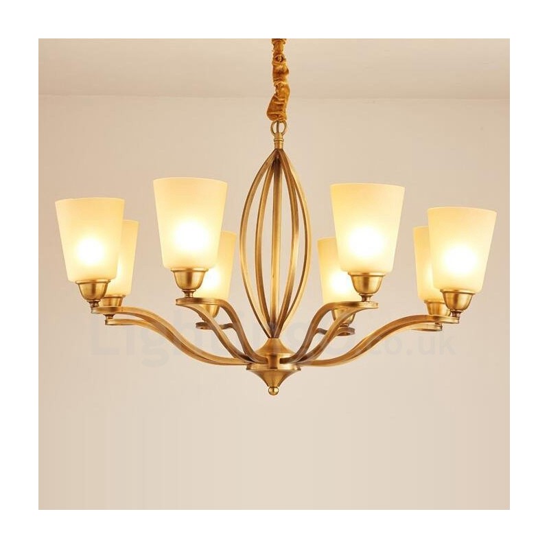 Lampadario Rustic Lodge in metallo con LED integrato 8 luci 84 x 52 cm