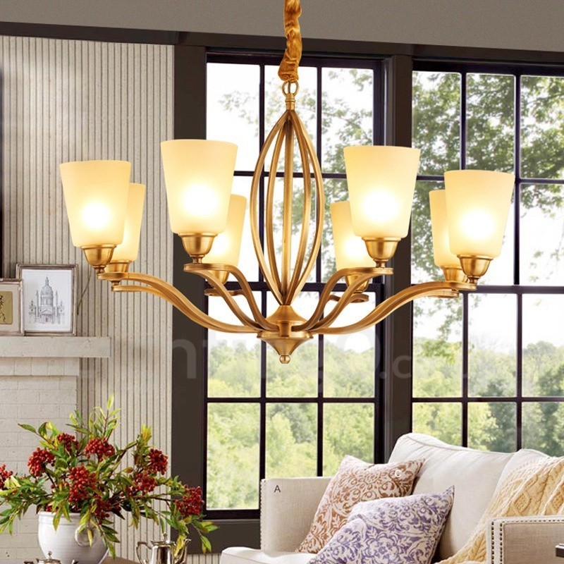 Lampadario Rustic Lodge in metallo con LED integrato 8 luci 84 x 52 cm