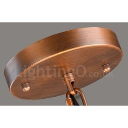 Lampadario rustico in metallo Rustic Lodge a 4 luci con LED integrato 50 x 37 cm