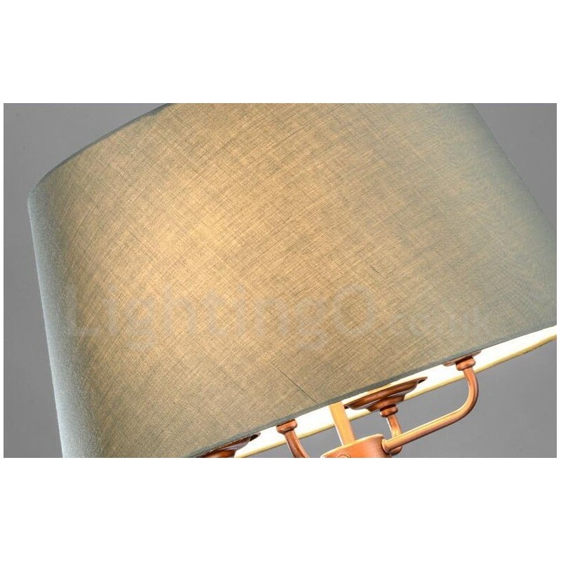 Lampadario rustico in metallo Rustic Lodge a 4 luci con LED integrato 50 x 37 cm