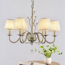 Lampadario rustico Rustic Lodge in metallo con LED integrato a 6 luci 72 x 56 cm