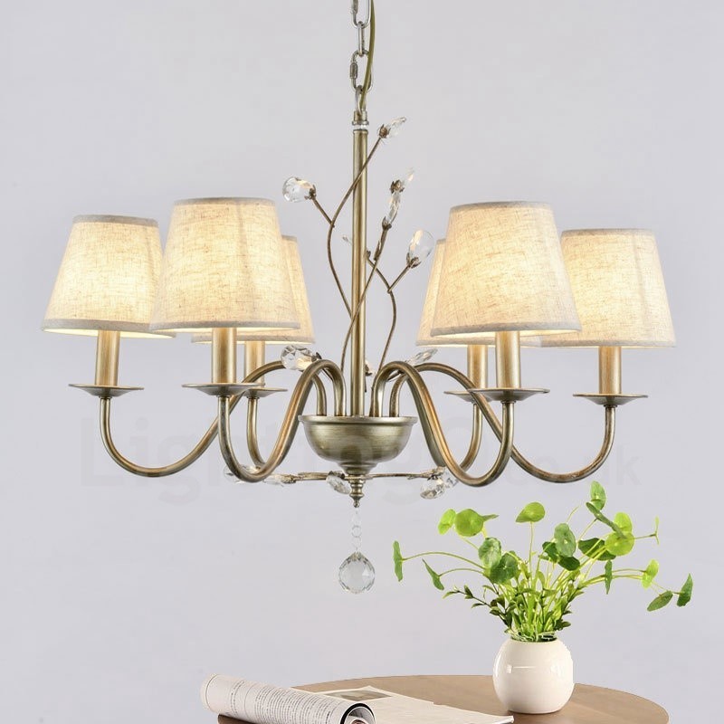 Lampadario rustico Rustic Lodge in metallo con LED integrato a 6 luci 72 x 56 cm