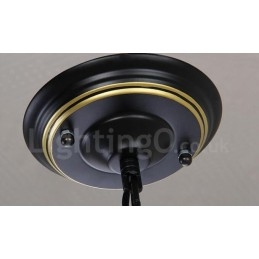 Lampadario rustico Lodge a LED integrato 8 luci in metallo 76 x 52 cm