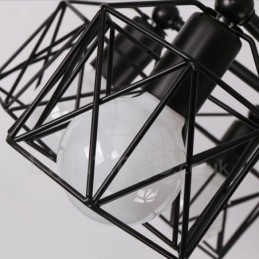 Lampadario rustico Lodge a 8 luci LED integrato 80 x 25 cm