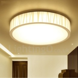 Lampada da soffitto LED integrato in metallo 40x40 cm con telecomando