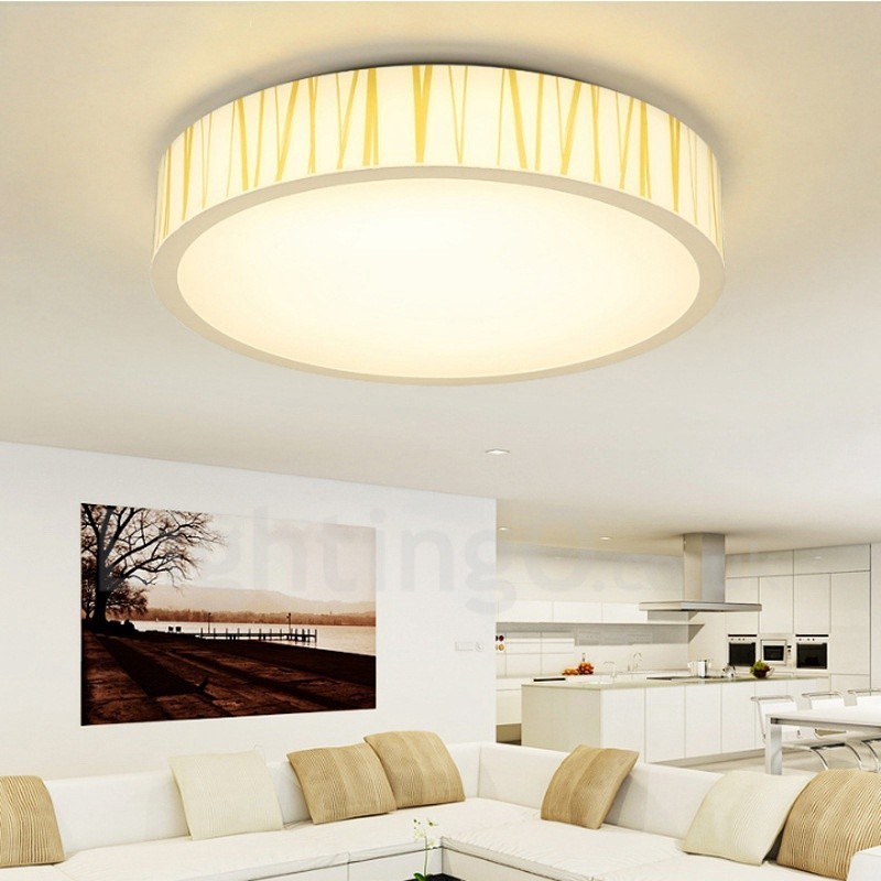 Lampada da soffitto LED integrato in metallo 40x40 cm con telecomando