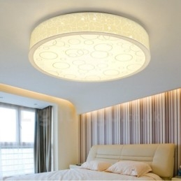 Lampada da soffitto LED integrato in metallo 40x40 cm con telecomando