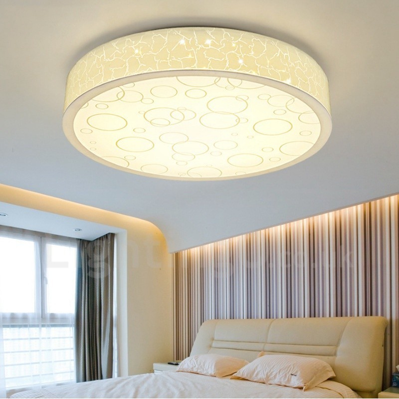 Lampada da soffitto LED integrato in metallo 40x40 cm con telecomando