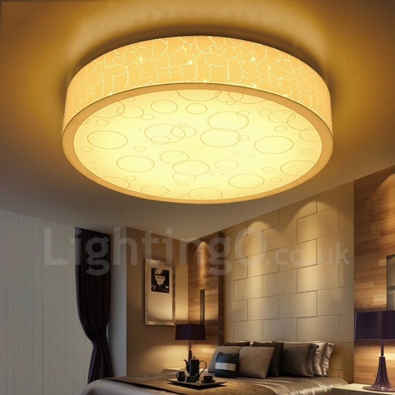 Lampada da soffitto LED integrato in metallo 40x40 cm con telecomando