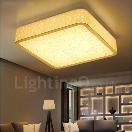 Lampada da soffitto moderna contemporanea LED integrato in metallo 50x50 cm