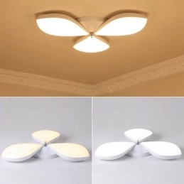 Lampada da soffitto LED integrato a 3 luci in metallo 65×8 cm