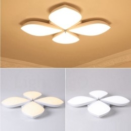 Lampada da soffitto moderna contemporanea 4 luci LED integrato in metallo 67x8 cm