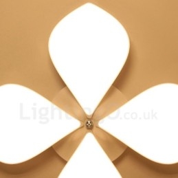 Lampada da soffitto moderna contemporanea 4 luci LED integrato in metallo 67x8 cm