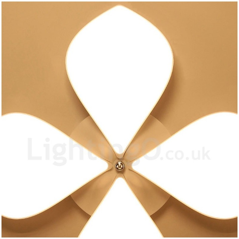 Lampada da soffitto moderna contemporanea 4 luci LED integrato in metallo 67x8 cm