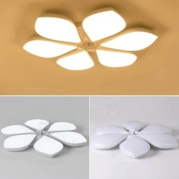 Lampada da soffitto LED integrato a 6 luci in metallo 75x8 cm