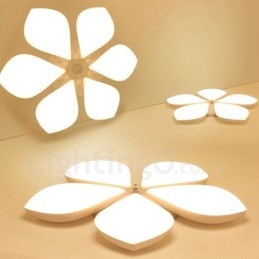 Lampada da soffitto LED integrato a 6 luci in metallo 75x8 cm