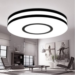 Lampada da soffitto LED integrato in metallo, moderna e contemporanea, 500×8 mm