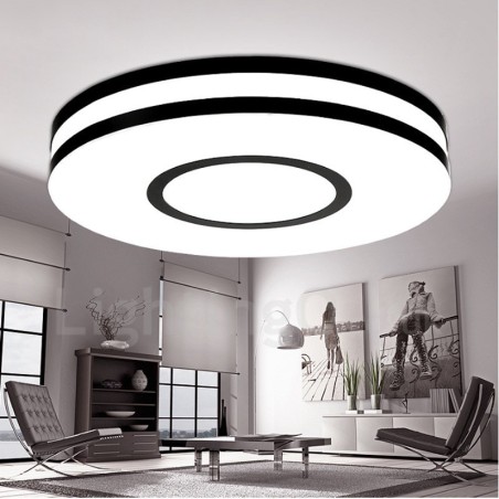 Lampada da soffitto LED integrato in metallo, moderna e contemporanea, 500×8 mm