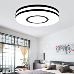 Lampada da soffitto LED integrato in metallo, moderna e contemporanea, 500×8 mm