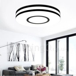Lampada da soffitto LED integrato in metallo, moderna e contemporanea, 500×8 mm