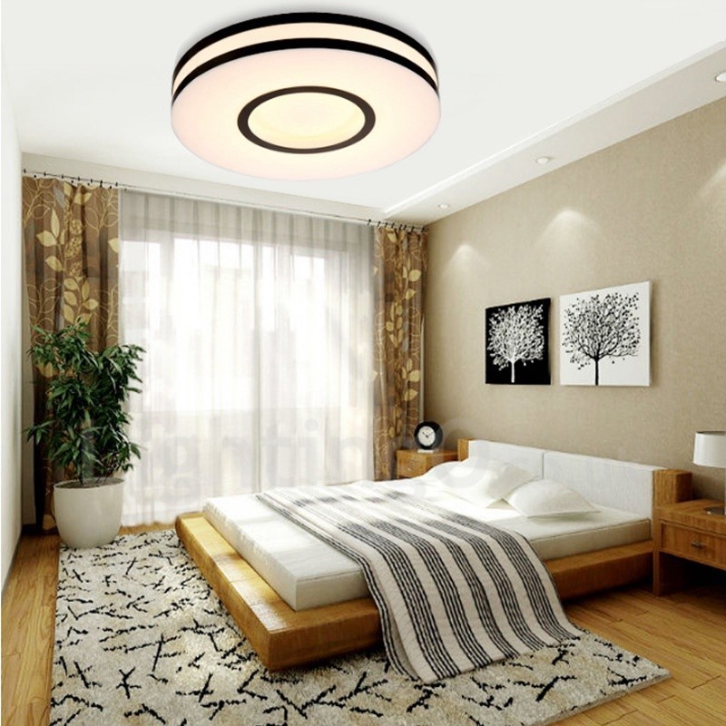 Lampada da soffitto LED integrato in metallo, moderna e contemporanea, 500×8 mm