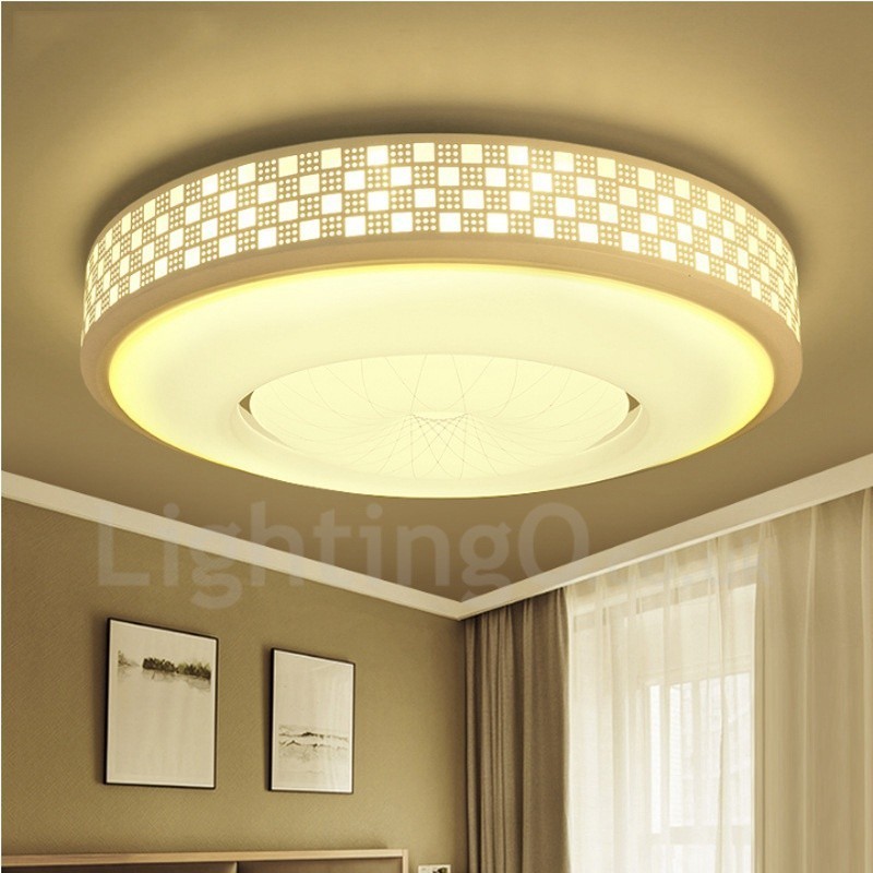 Lampada da soffitto moderna contemporanea LED integrato in metallo 30x30 cm