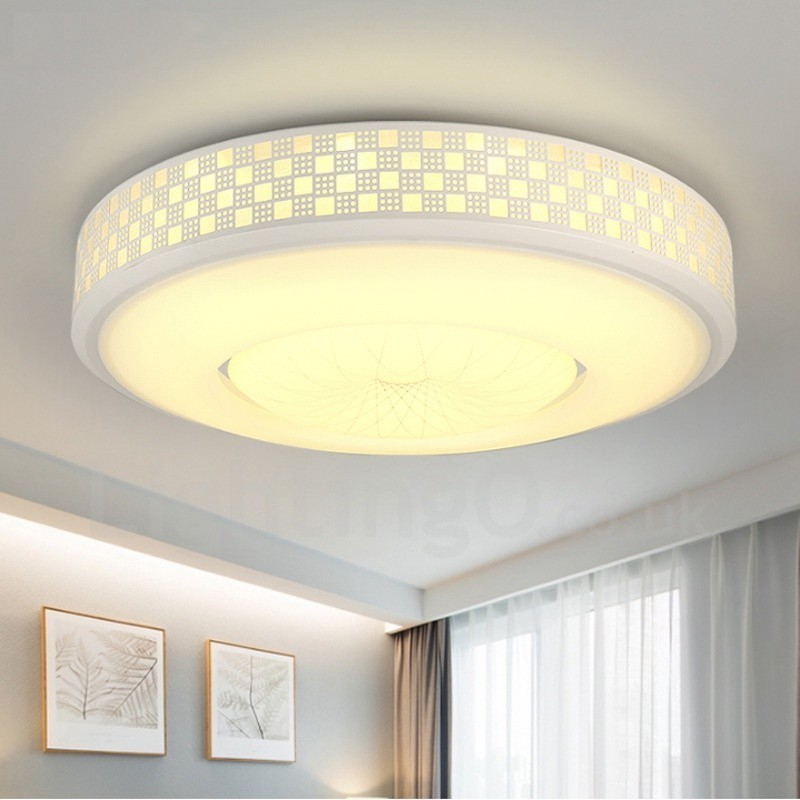 Lampada da soffitto moderna contemporanea LED integrato in metallo 30x30 cm