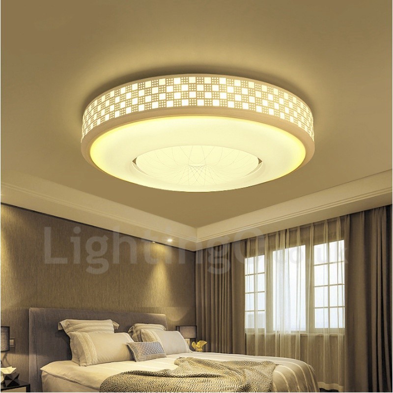 Lampada da soffitto moderna contemporanea LED integrato in metallo 30x30 cm