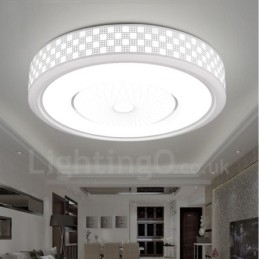 Lampada da soffitto moderna contemporanea LED integrato in metallo 30x30 cm