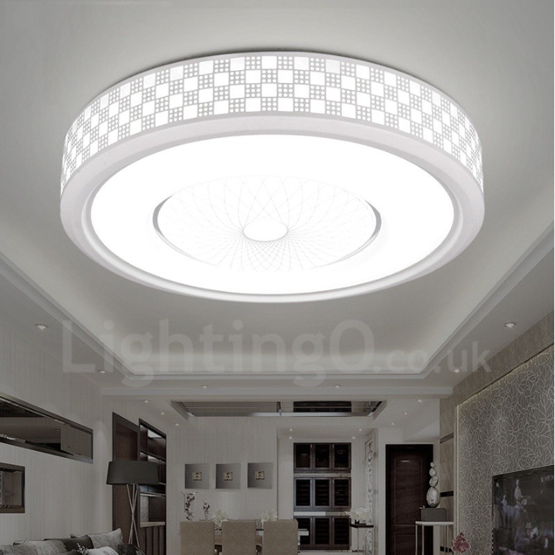 Lampada da soffitto moderna contemporanea LED integrato in metallo 30x30 cm