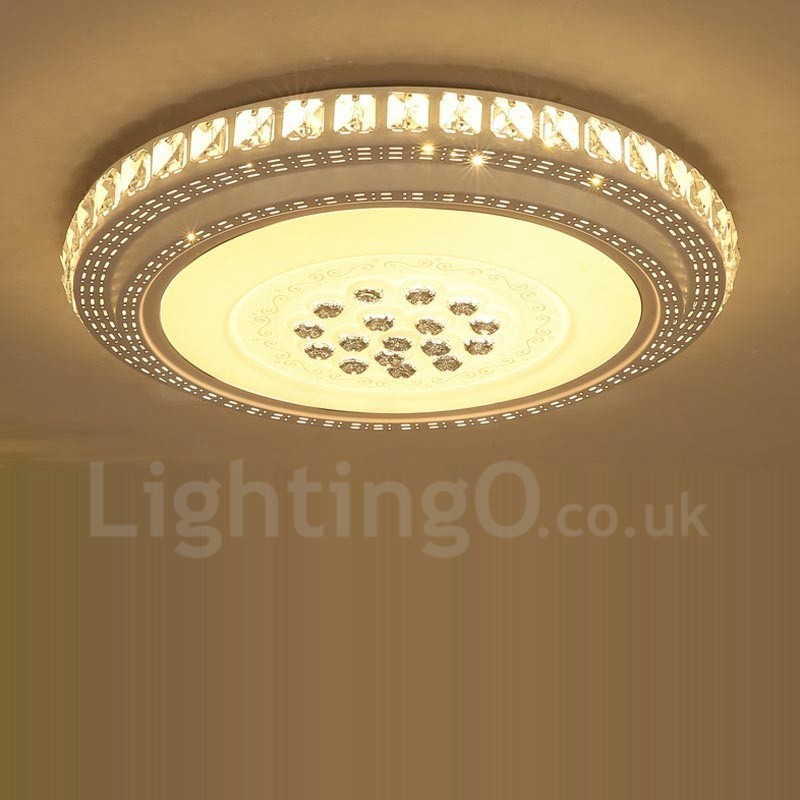 Lampada da soffitto LED integrato in metallo 50x50 cm per bagno con telecomando