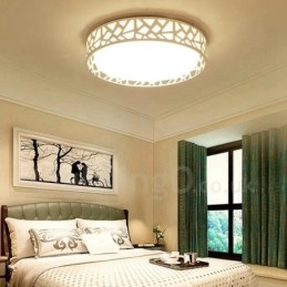Lampada da soffitto moderna con LED integrato e telecomando 45x10 cm
