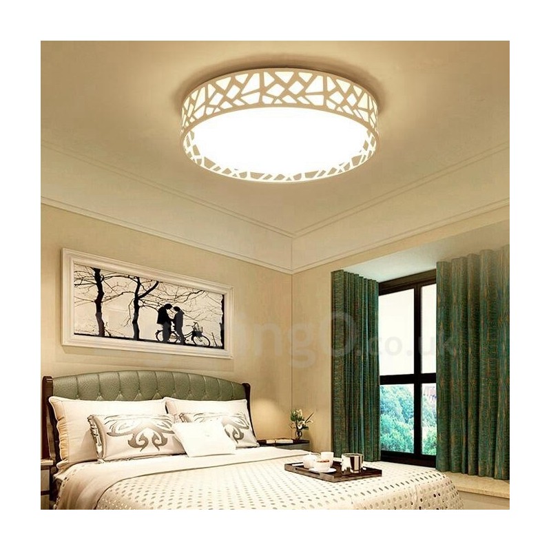 Lampada da soffitto moderna con LED integrato e telecomando 45x10 cm