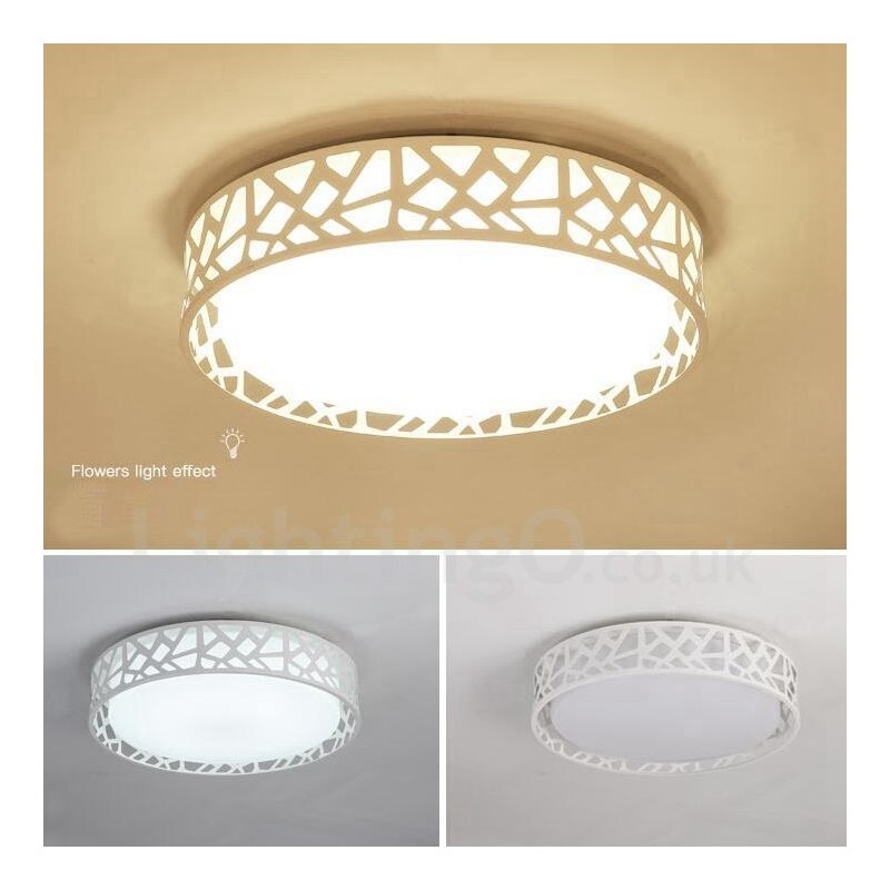 Lampada da soffitto moderna con LED integrato e telecomando 45x10 cm