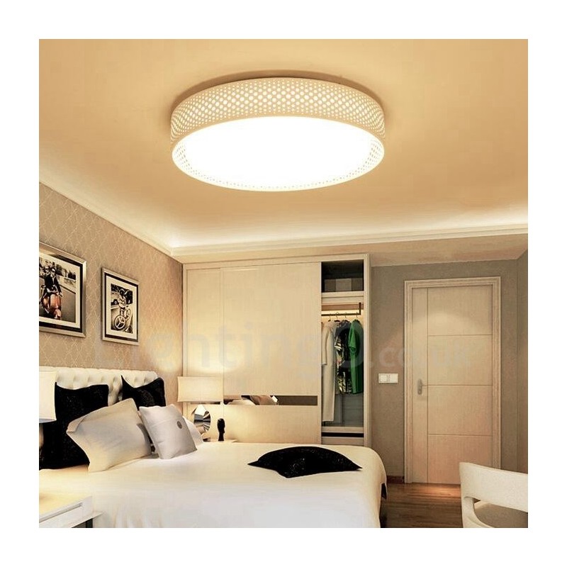 Lampada da soffitto moderna contemporanea LED integrato in metallo 45x10 cm