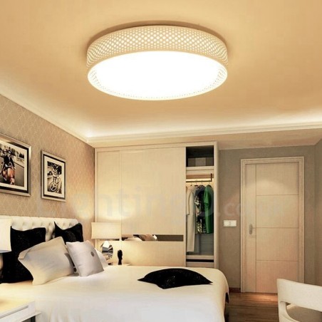 Lampada da soffitto moderna contemporanea LED integrato in metallo 45x10 cm
