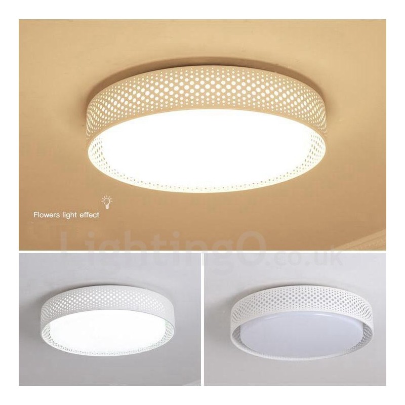 Lampada da soffitto moderna contemporanea LED integrato in metallo 45x10 cm
