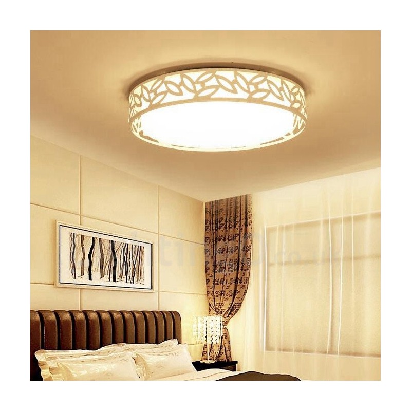Lampada da soffitto moderna contemporanea in metallo con LED integrato 45x10 cm