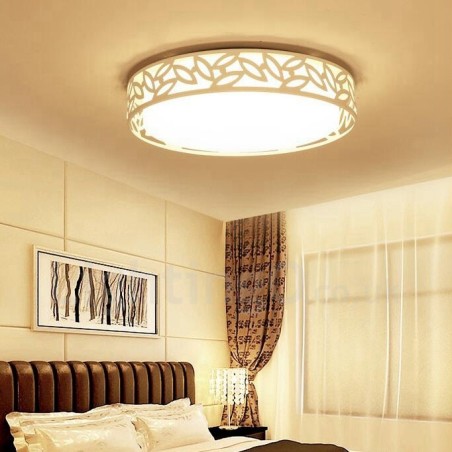 Lampada da soffitto moderna contemporanea in metallo con LED integrato 45x10 cm