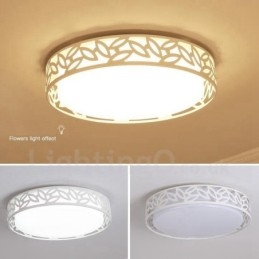 Lampada da soffitto moderna contemporanea in metallo con LED integrato 45x10 cm