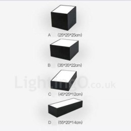 Lampada da soffitto moderna e contemporanea in metallo con LED integrato