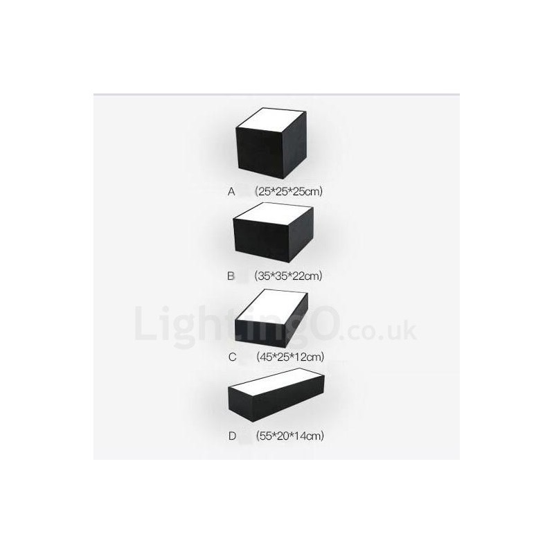 Lampada da soffitto moderna e contemporanea in metallo con LED integrato
