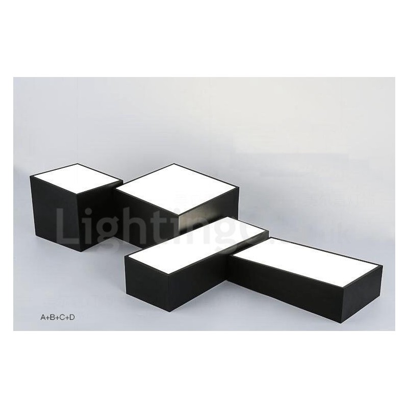 Lampada da soffitto moderna e contemporanea in metallo con LED integrato