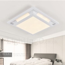 Lampada da soffitto moderna contemporanea LED integrato in metallo 50x50 cm