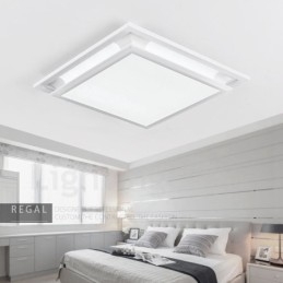 Lampada da soffitto moderna contemporanea LED integrato in metallo 50x50 cm