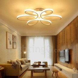 Lampada da soffitto LED integrato moderna 58x10 cm con telecomando